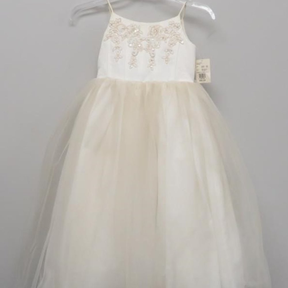 L Oleg Cassini flowergirl dress, Girls size 5